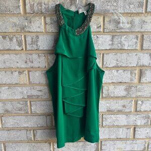 Robert Rodriguez Sleeveless Silk Blend Embellished Tank Top Women's Size 4